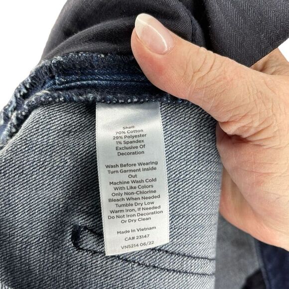 Talbots Women's High Waist Straight Ankle Jeans Blue Size 12 Classic Fit - Picture 5 of 6